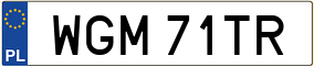 Trailer License Plate